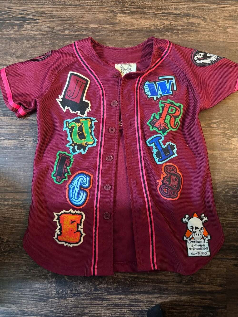 Brand X Juice Wrld Fighting Demons Baseball Jersey